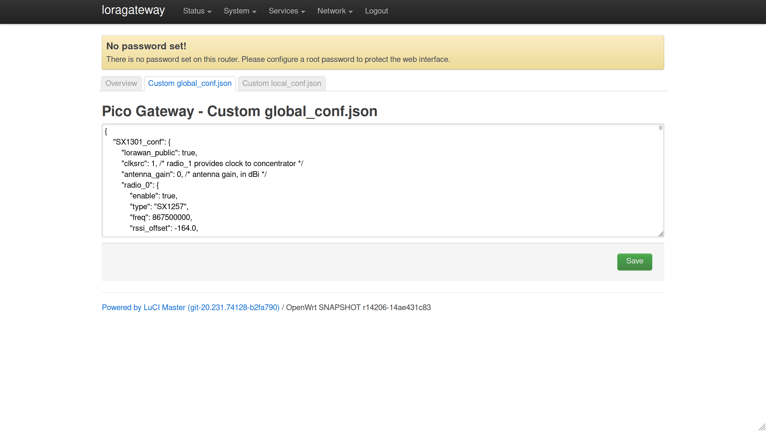 Custom global_conf.json